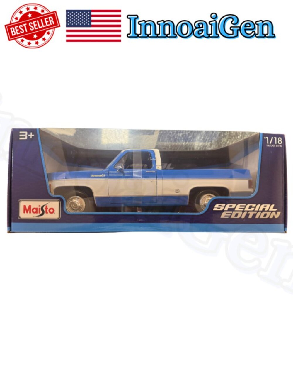 Maisto Special Edition 1973 Chevrolet C10 Cheyenne Super 1/18 Diecast NWB